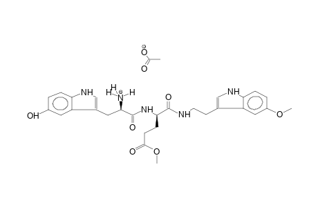(L)-N-5-HYDROXYTRYPTOPHYL-L-GAMMA-METHYL-N-[2-(5-METHOXY-3-INDOLYL)ETHYL]ISOGLUTAMIDE ACETATE