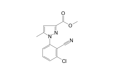 Pyrazole-3-carboxylic acid, 1-(3-chloro-2-cyanophenyl)-5-methyl-, methyl ester