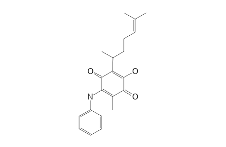 2-(1,5-DIMETHYL-4-HEXENYL)-3-HYDROXY-5-METHYL-6-PHENYLAMINE-1,4-BENZOQUINONE
