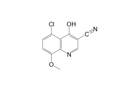5-chloro-4-hydroxy-8-methoxy-3-quinolinecarbonitrile