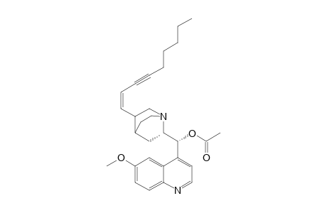 (3R,4S,8S,9R)-9-Acetoxy-11-(Z)-hept-1-ynyl-6'-methoxycinchonan