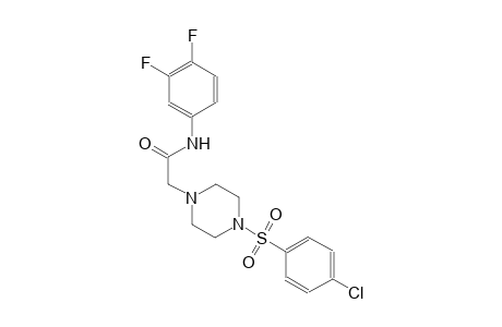 1-piperazineacetamide, 4-[(4-chlorophenyl)sulfonyl]-N-(3,4-difluorophenyl)-