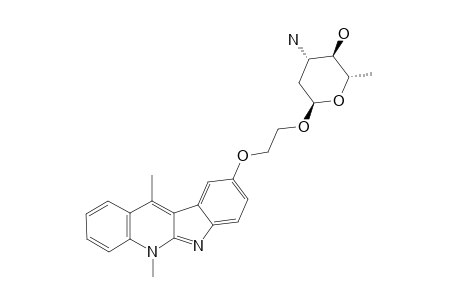 (2S,3R,4S,6R)-4-amino-6-[2-(5,11-dimethylindolo[2,3-b]quinolin-9-yl)oxyethoxy]-2-methyloxan-3-ol