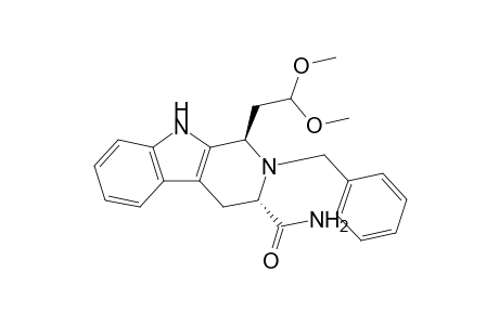 (1R,3S)-1-(2,2-dimethoxyethyl)-2-(phenylmethyl)-1,3,4,9-tetrahydropyrido[3,4-b]indole-3-carboxamide