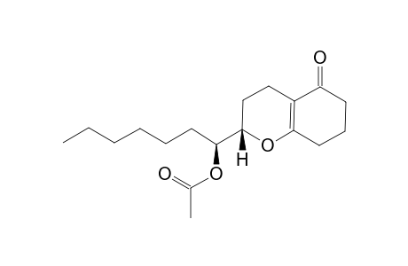 2(S)-(1(S)-Acetoxyheptyl)octahydrobenzopyran-5-one