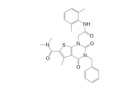 thieno[2,3-d]pyrimidine-1-acetamide, 6-[(dimethylamino)carbonyl]-N-(2,6-dimethylphenyl)-1,2,3,4-tetrahydro-5-methyl-2,4-dioxo-3-(phenylmethyl)-