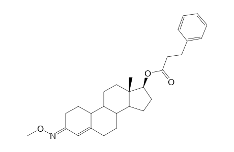 3-(METHOXYIMINO)ESTR-4-EN-17.BETA.-YL 3-PHENYLPROPANOATE