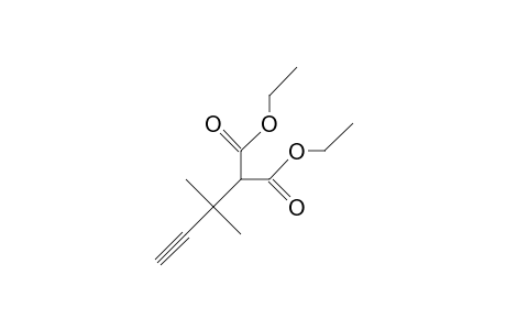 2-(1,1-Dimethyl-2-propynyl)-malonic acid, diethyl ester