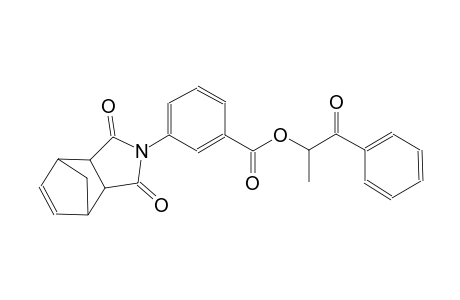 1-oxo-1-phenylpropan-2-yl 3-(1,3-dioxo-1,3,3a,4,7,7a-hexahydro-2H-4,7-methanoisoindol-2-yl)benzoate