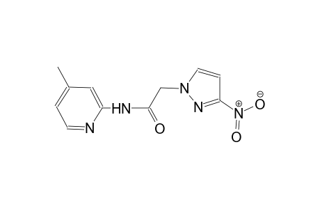 N-(4-methyl-2-pyridinyl)-2-(3-nitro-1H-pyrazol-1-yl)acetamide
