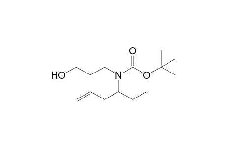 tert-Butyl hex-5-en-3-yl(3-hydroxypropyl)carbamate
