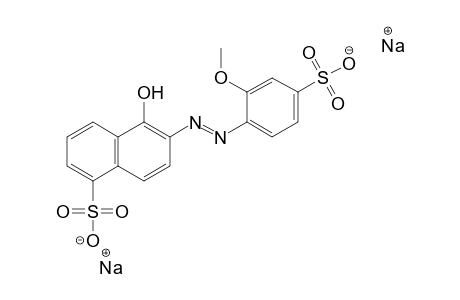 1-Naphthalenesulfonic acid, 5-hydroxy-6-[(2-methoxy-4-sulfophenyl)azo]-, disodium salt