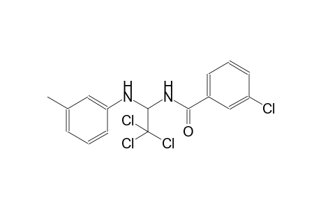 3-chloro-N-[2,2,2-trichloro-1-(3-toluidino)ethyl]benzamide