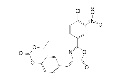 4-[(Z)-(2-(4-chloro-3-nitrophenyl)-5-oxo-1,3-oxazol-4(5H)-ylidene)methyl]phenyl ethyl carbonate