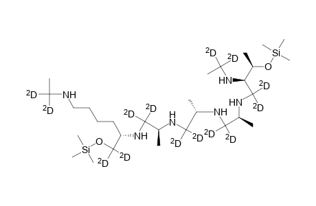3-Oxa-7,10,13,16-tetraaza-2-silaheneicosane-6,6,9,9,12,12,15,15-D8-5, 21-diamine, N,N'-bis(ethyl-1,1-D2)-2,2,4,8,11,14-hexamethyl-17-[[(trimethylsilyl) oxy]methyl-D2]-, [4R-(4R*,5R*,8S*,11S*,14S*,17S*)]-
