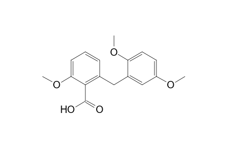 Benzoic acid, 2-[(2,5-dimethoxyphenyl)methyl]-6-methoxy-