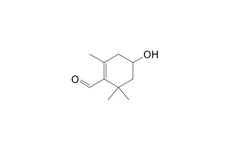 4-Hydroxy-2,6,6-trimethyl-1-cyclohexen-1-carboxaldehyde