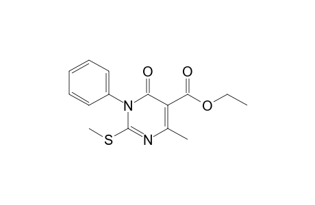 Ethyl 6-methyl-3-phenyl-2-methylthio-3,4-dihydropirimidin-4-one-5-carboxylate