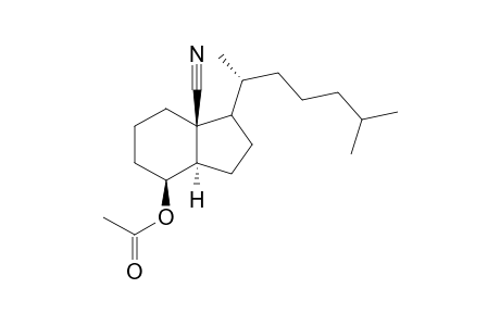 8-.beta.-Acetoxy-des-A,B-cholestan-18-nitrile