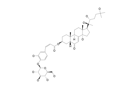 (Z)-2-DEOXY-20-HYDROXY-ECDYSONE-3-[4-(1-BETA-D-GLUCOPYRANOSYL)]-CAFFEATE