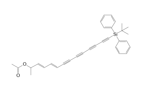 14-(tert-Butyldiphenylsilyl)-3,5-tetradecadiene-7,9,11,13-tetrayn-2-yl acetate