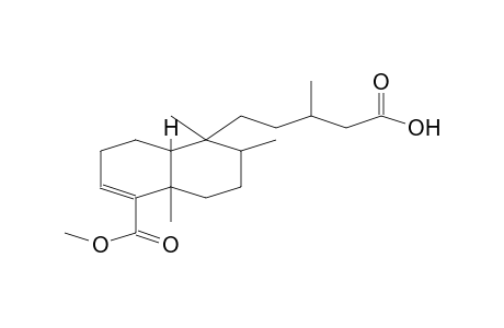 1-NAPHTALENEPENTENOIC ACID, 1,2,3,4,4a,7,8,8a-OCTAHYDRO-5-(METHOXYCARBONYL)-BETA,1,2,4a-TETRAMETHYL-