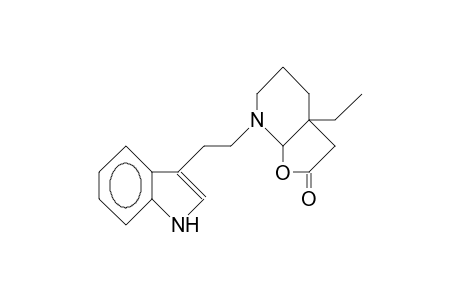 5-(2'-[3''-Indolyl]-ethyl)-5-aza-6-oxa-bicyclo(4.3.0)nonan-8-one