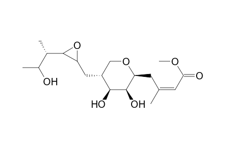 2-Butenoic acid, 3-methyl-4-[tetrahydro-3,4-dihydroxy-5-[[3-(2-hydroxy-1-methylpropyl) oxiranyl]methyl]-2H-pyran-2-yl]-, methyl ester, [2S-[2.alpha.(Z),3.beta.,4.beta.,5.alpha.[2R*,3R*(1R*,2R*)]]]-