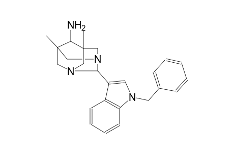 1,3-diazatricyclo[3.3.1.1~3,7~]decan-6-amine, 5,7-dimethyl-2-[1-(phenylmethyl)-1H-indol-3-yl]-