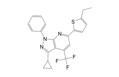 3-cyclopropyl-6-(5-ethyl-2-thienyl)-1-phenyl-4-(trifluoromethyl)-1H-pyrazolo[3,4-b]pyridine