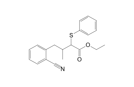 Ethyl 4-(2-Cyanophenyl)-3-methyl-2-(phenylthio)butanoate