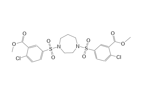 benzoic acid, 2-chloro-5-[[4-[[4-chloro-3-(methoxycarbonyl)phenyl]sulfonyl]hexahydro-1H-1,4-diazepin-1-yl]sulfonyl]-,