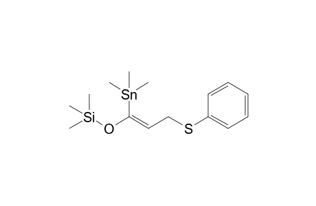 1-Trimethylstannyl-1-trimethylsilyloxy-3-phenylthiopropene