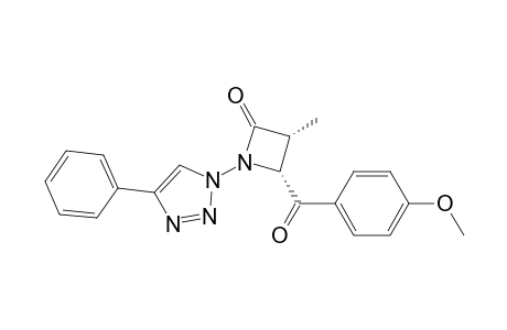 cis-1-(4-Phenyl-1,2,3-triazol-1-yl)-3-methyl-4-(p-methoxybenzoyl)azetidin-2-one