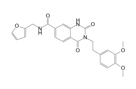 3-[2-(3,4-dimethoxyphenyl)ethyl]-N-(2-furylmethyl)-2,4-dioxo-1,2,3,4-tetrahydro-7-quinazolinecarboxamide