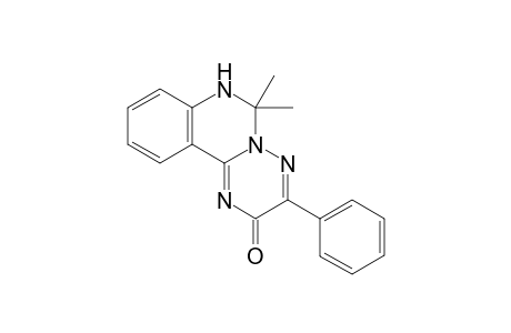 6,6-Dimethyl-3-phenyl-6,7-dihydro-2H-[1,2,4]triazino[2,3-c]quinazolin-2-one