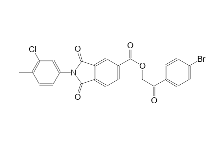 1H-isoindole-5-carboxylic acid, 2-(3-chloro-4-methylphenyl)-2,3-dihydro-1,3-dioxo-, 2-(4-bromophenyl)-2-oxoethyl ester