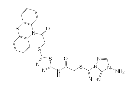 acetamide, 2-[(7-amino-7H-[1,2,4]triazolo[4,3-b][1,2,4]triazol-3-yl)thio]-N-[5-[[2-oxo-2-(10H-phenothiazin-10-yl)ethyl]thio]-1,3,4-thiadiazol-2-
