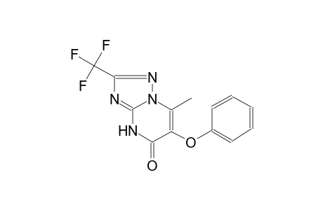 1,2,4-Triazolo[1,5-a]pyrimidin-5(4H)-one, 2-trifluoromethyl-7-methyl-6-phenoxy-