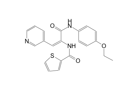 N-[(E)-1-[(4-ethoxyanilino)carbonyl]-2-(3-pyridinyl)ethenyl]-2-thiophenecarboxamide