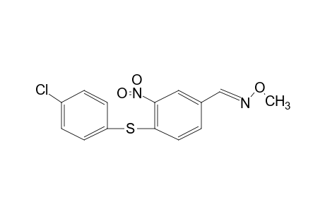 4-[(p-CHLOROPHENYL)THIO]-3-NITROBENZALDEHYDE, O-METHYLOXIME