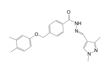 4-[(3,4-dimethylphenoxy)methyl]-N'-[(E)-(1,3-dimethyl-1H-pyrazol-4-yl)methylidene]benzohydrazide
