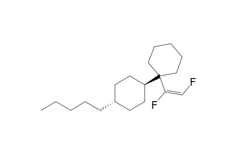 1-{trans-1-[(E)-1,2-Difluoroethenyl]cyclohexyl}-trans-4-(pentyl)cyclohexane