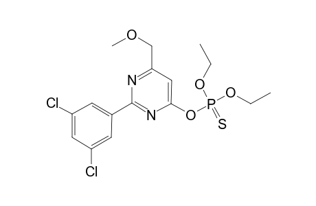 2-(3,5-dichlorophenyl)-6-(methoxymethyl)-4-pyrimidinol, O-ester with O,O-diethyl phosphorothiote