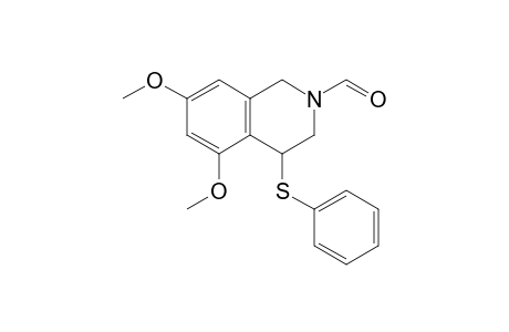 5,7-Dimethoxy-4-(phenylthio)-3,4-dihydro-1H-isoquinoline-2-carbaldehyde