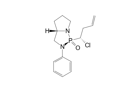 (1S,3aS)-1-((S)-1-Chloro-but-3-enyl)-2-phenyl-hexahydro-pyrrolo[1,2-c][1,3,2]diazaphopsphole 1-oxide
