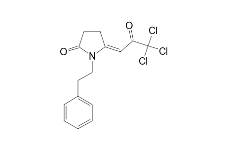 1-PHENETHYL-5-(3,3,3-TRICHLORO-2-OXO-PROPYLIDENE)-PYRROLIDIN-2-ONE