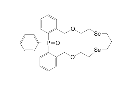 5-Phenyl-5,12,13,16,17,19,20 22-octahydro-10H,15H-5.lammada.5-dibenzo[m,p][1,11,4,8,15]dioxadiselenaphosphacyclooctadecin-5-one