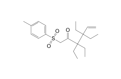 3,3-Diethyl-4,4-diethyl-1-((4-methylphenyl)sulfonyl)-5-hexen-2-one
