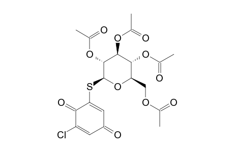 2-CHLORO-6-(2',3',4',6'-TETRA-O-ACETYL-BETA-D-GLUCOPYRANOSYLTIO)-BENZO-1,4-QUINONE